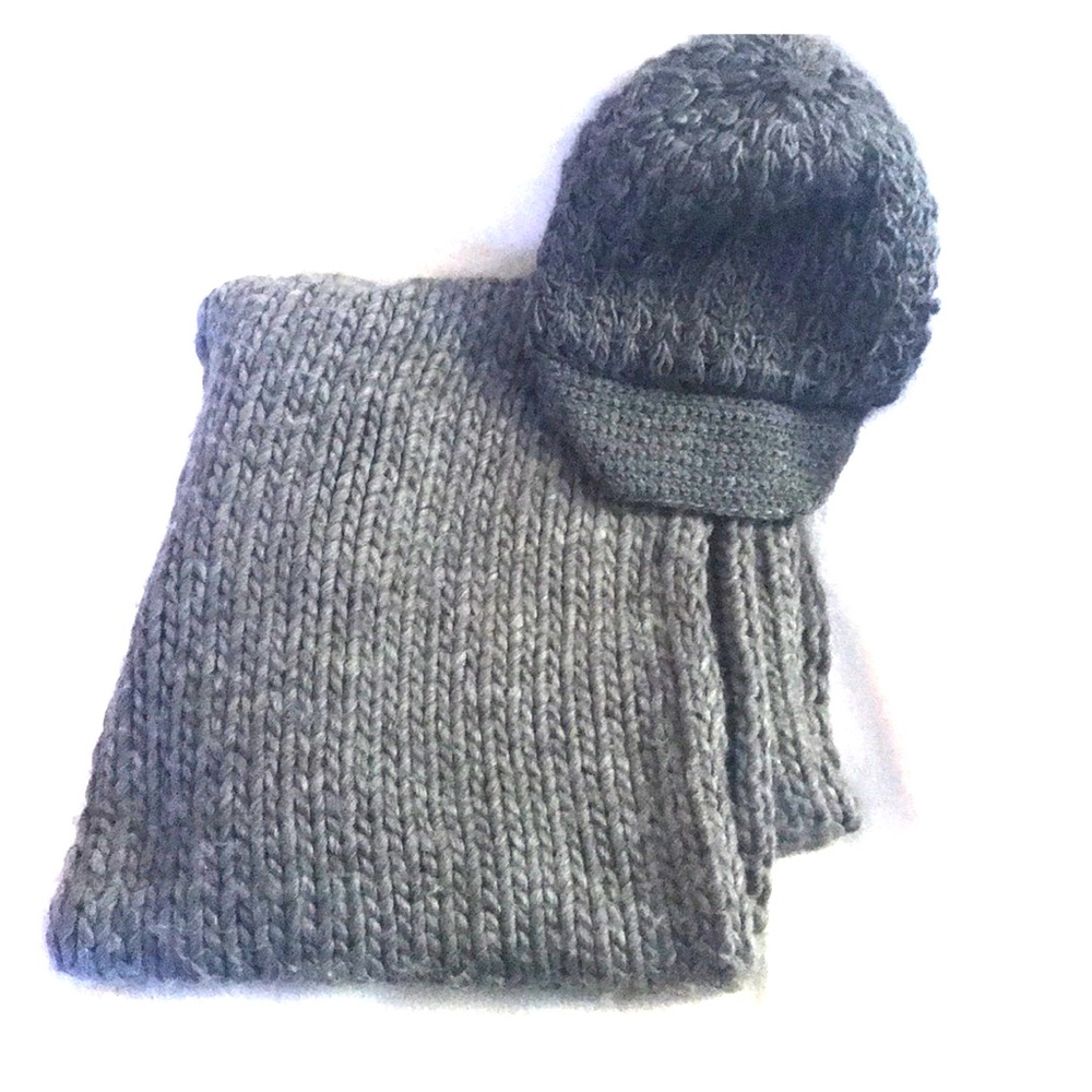 Infinity scarf and hat